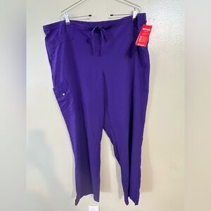Grays Anatomy  Purple Women's Pants Scrubs Bottoms 3X NWT